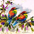 Two of a Kind - Original - SOLD by artist Rozanne Bell - Wyecliffe Galleries