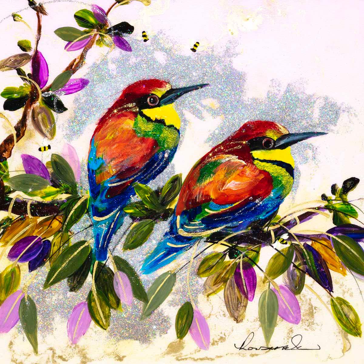 Two of a Kind - Original - SOLD by artist Rozanne Bell - Wyecliffe Galleries