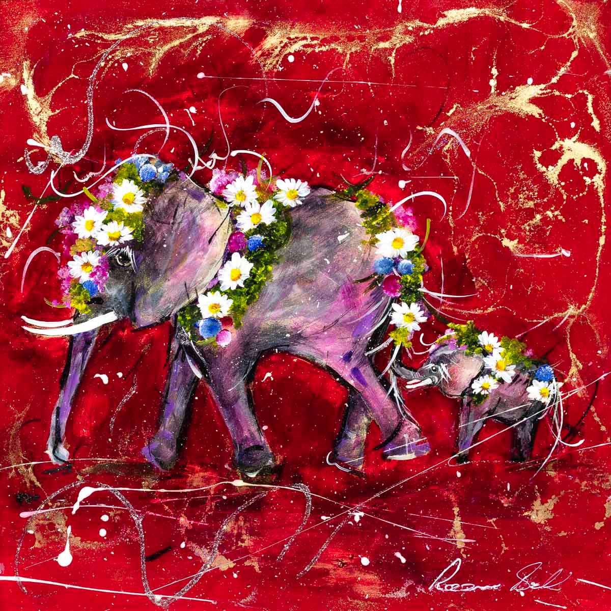 Unconditional Love - Original - SOLD by artist Rozanne Bell - Wyecliffe Galleries