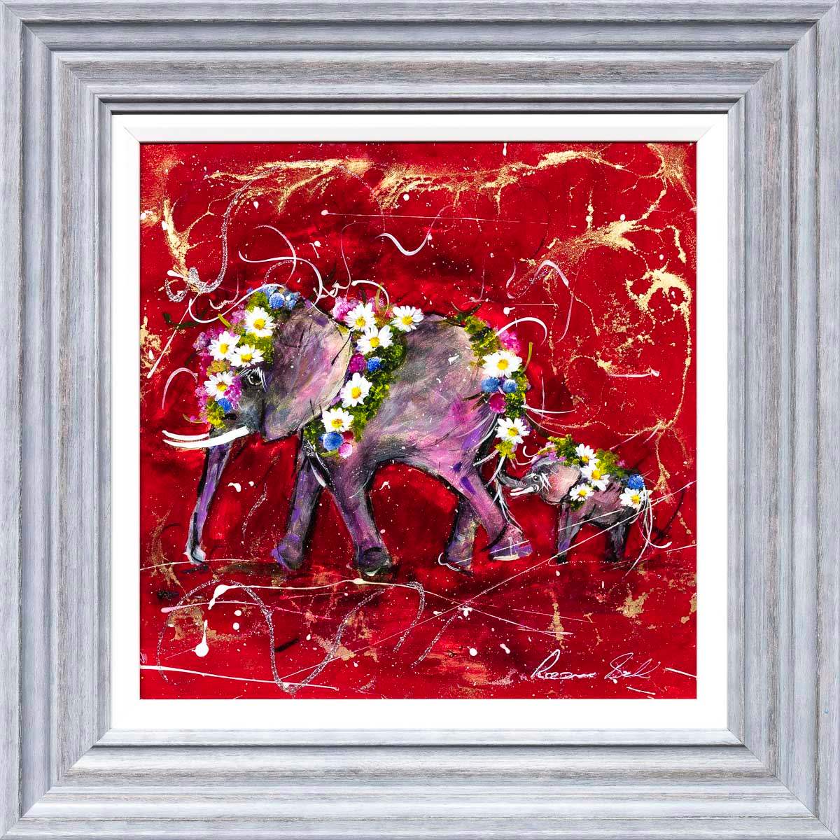 Unconditional Love - Original - SOLD by artist Rozanne Bell - Wyecliffe Galleries