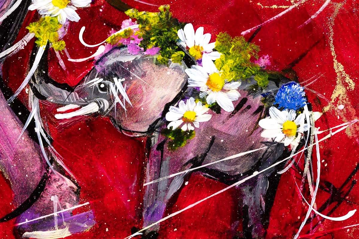 Unconditional Love - Original - SOLD by artist Rozanne Bell - Wyecliffe Galleries