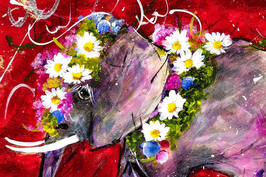 Unconditional Love - Original - SOLD by artist Rozanne Bell - Wyecliffe Galleries