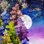 Under the Moon - Original - SOLD by artist Rozanne Bell - Wyecliffe Galleries