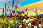 Vibrant Meadow - Original - SOLD by artist Rozanne Bell - Wyecliffe Galleries