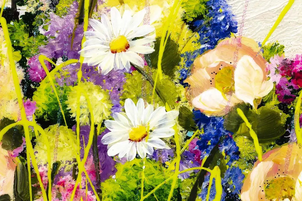 Violet Fields - Original - SOLD by artist Rozanne Bell - Wyecliffe Galleries