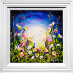 Violet Fields - Original - SOLD by artist Rozanne Bell - Wyecliffe Galleries