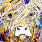 Violet - Original - SOLD by artist Rozanne Bell - Wyecliffe Galleries