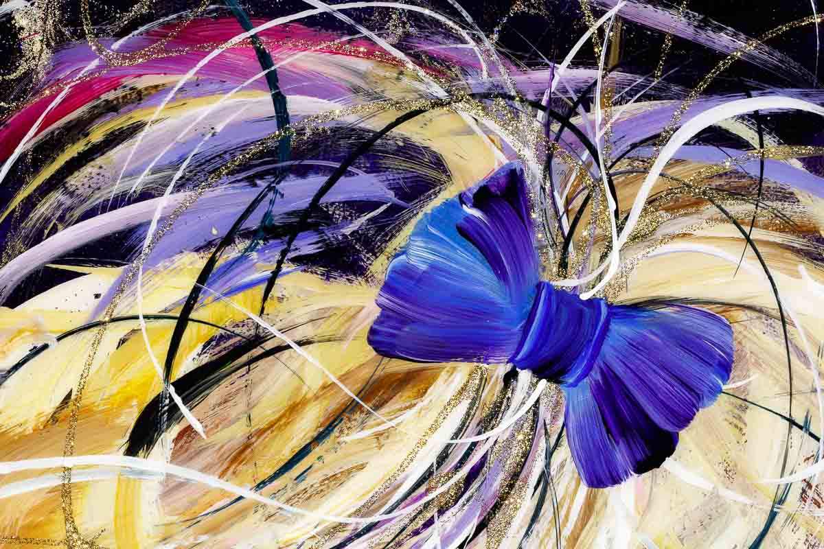 Violet - Original - SOLD by artist Rozanne Bell - Wyecliffe Galleries