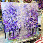 Violet Vision - Original - SOLD by artist Rozanne Bell - Wyecliffe Galleries