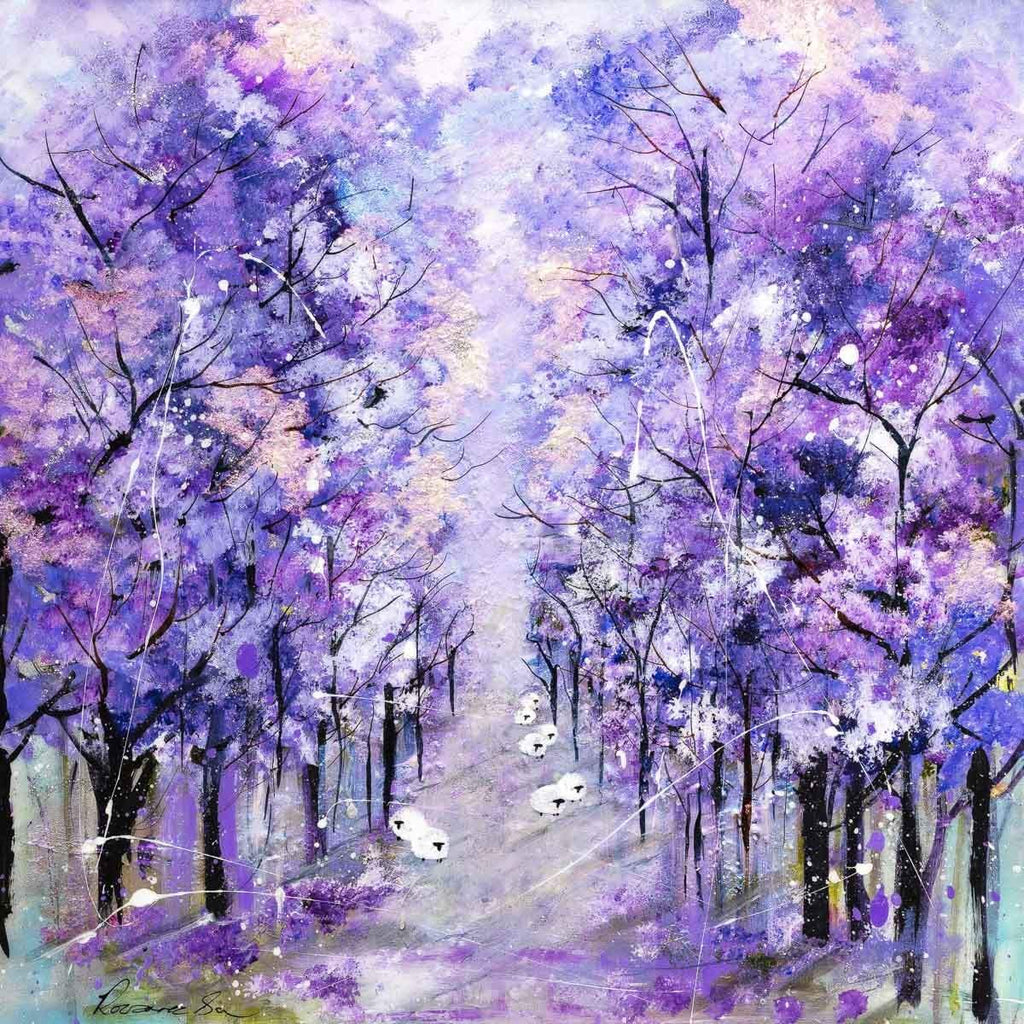 Violet Vision - Original - SOLD by artist Rozanne Bell - Wyecliffe Galleries