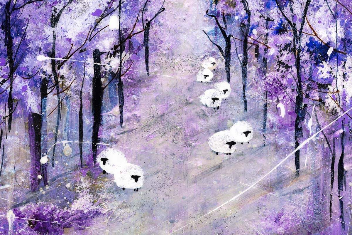 Violet Vision - Original - SOLD by artist Rozanne Bell - Wyecliffe Galleries