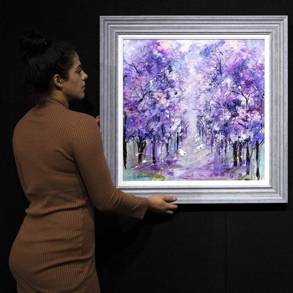 Violet Vision - Original - SOLD by artist Rozanne Bell - Wyecliffe Galleries