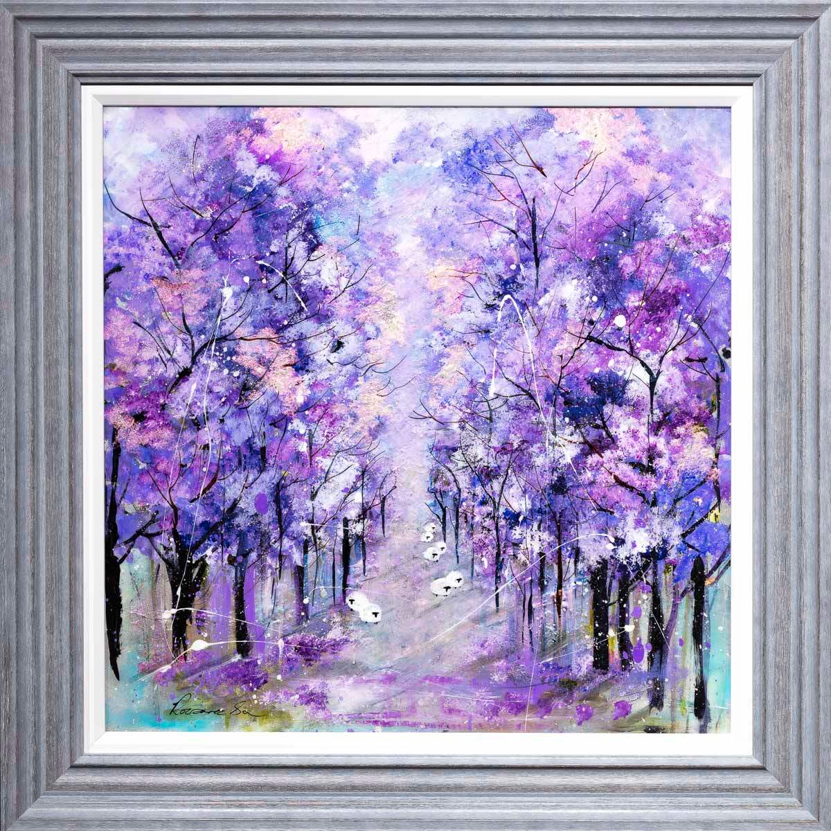 Violet Vision - Original - SOLD by artist Rozanne Bell - Wyecliffe Galleries