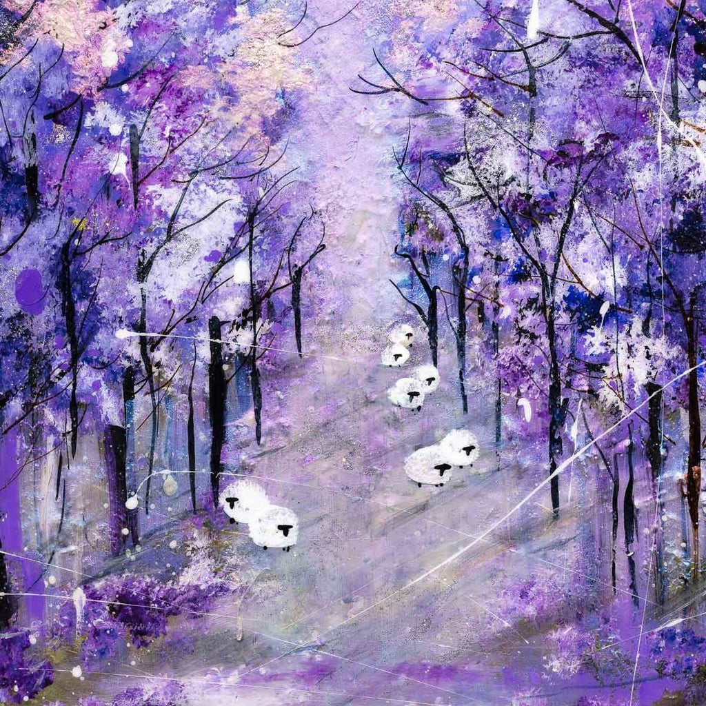 Violet Vision - Original - SOLD by artist Rozanne Bell - Wyecliffe Galleries