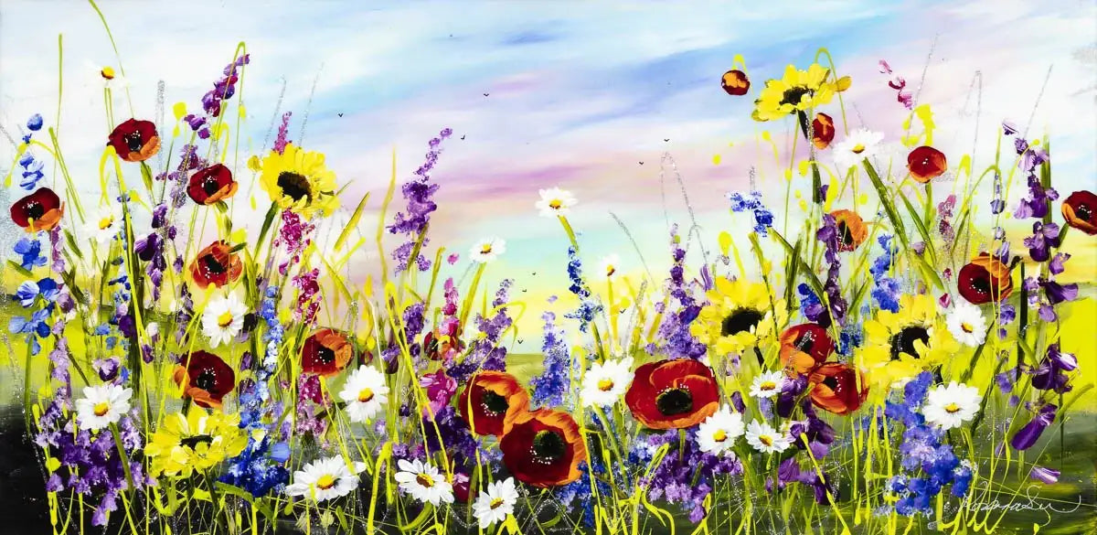 Vista Meadow - Original - SOLD by artist Rozanne Bell - Wyecliffe Galleries