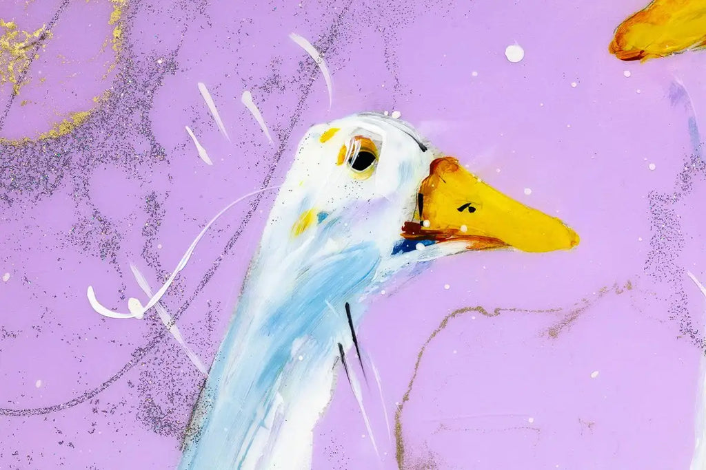 Waddle Along Now - Original by artist Rozanne Bell - Wyecliffe Galleries