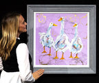 Waddle Along Now - Original by artist Rozanne Bell - Wyecliffe Galleries
