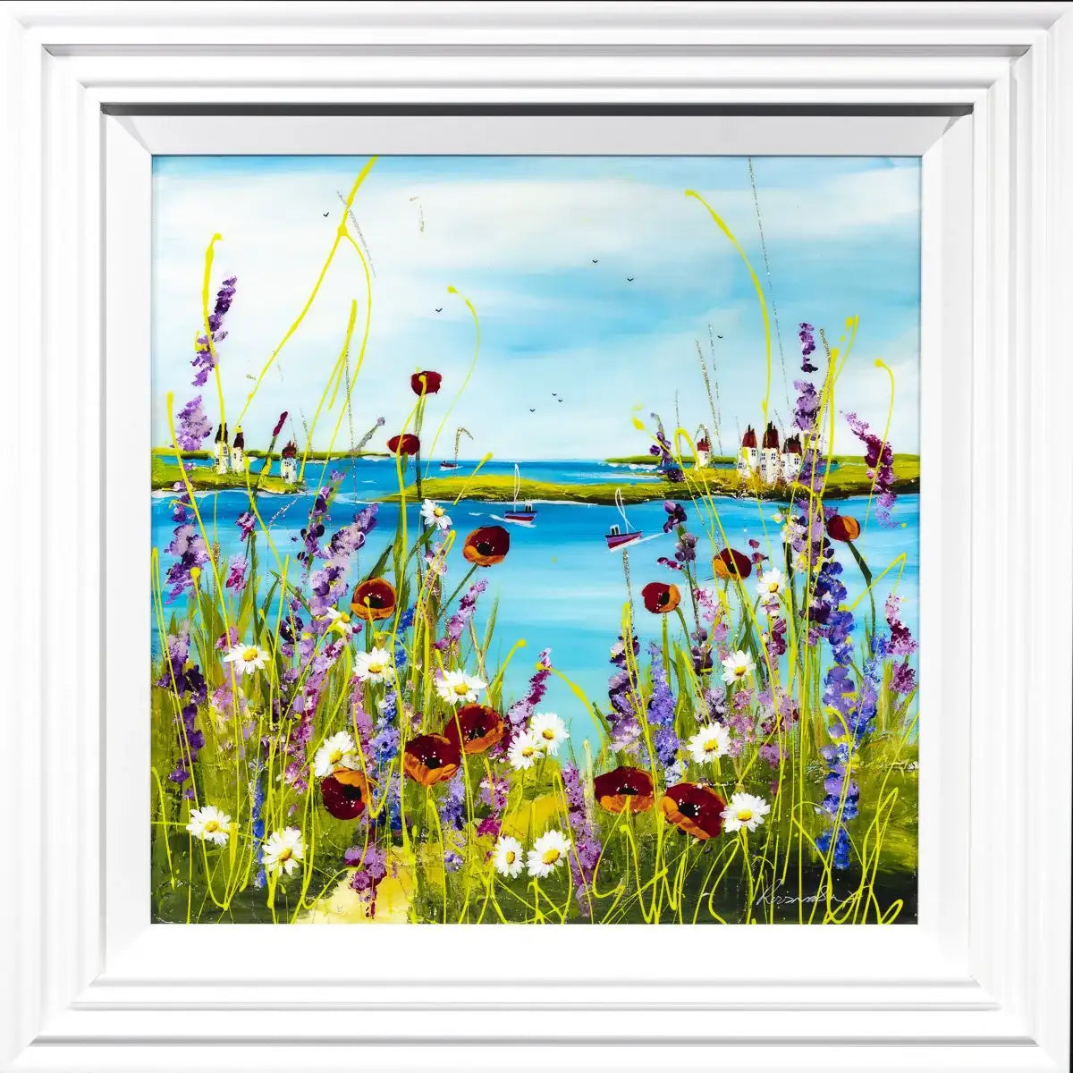 Walk to the Shore - Original - SOLD by artist Rozanne Bell - Wyecliffe Galleries