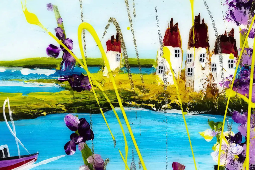 Walk to the Shore - Original - SOLD by artist Rozanne Bell - Wyecliffe Galleries