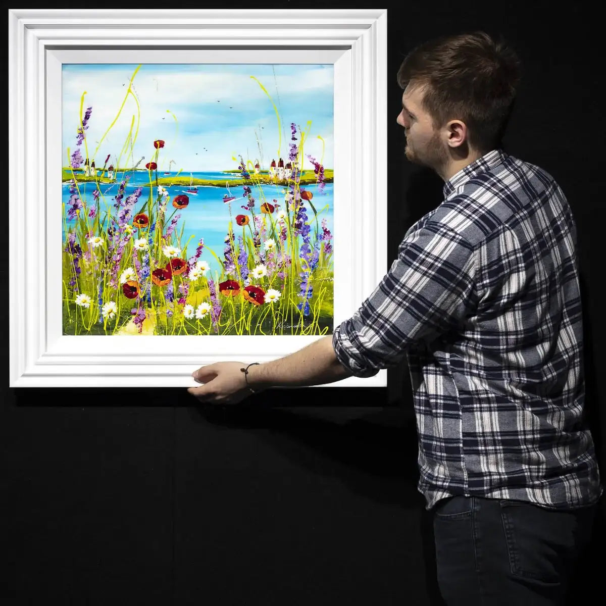 Walk to the Shore - Original - SOLD by artist Rozanne Bell - Wyecliffe Galleries