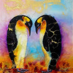 Walking on Ice - Original - SOLD by artist Rozanne Bell - Wyecliffe Galleries