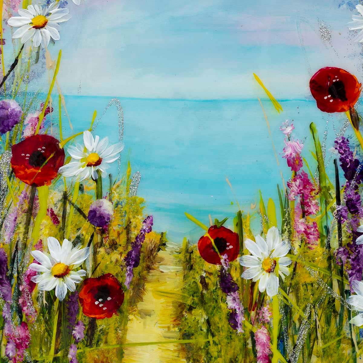 Walkway To Paradise - Original - SOLD by artist Rozanne Bell - Wyecliffe Galleries