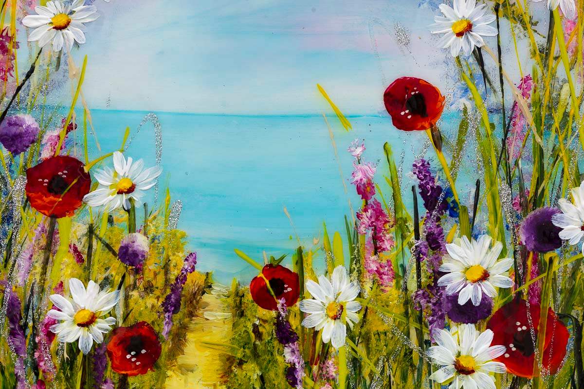 Walkway To Paradise - Original - SOLD by artist Rozanne Bell - Wyecliffe Galleries