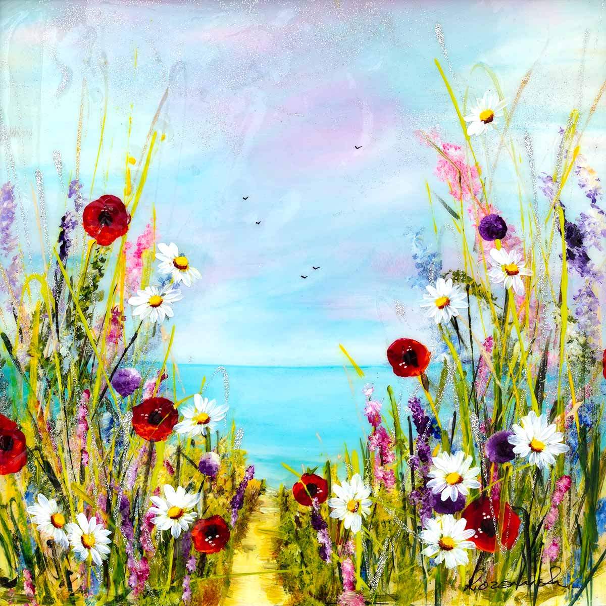 Walkway To Paradise - Original - SOLD by artist Rozanne Bell - Wyecliffe Galleries