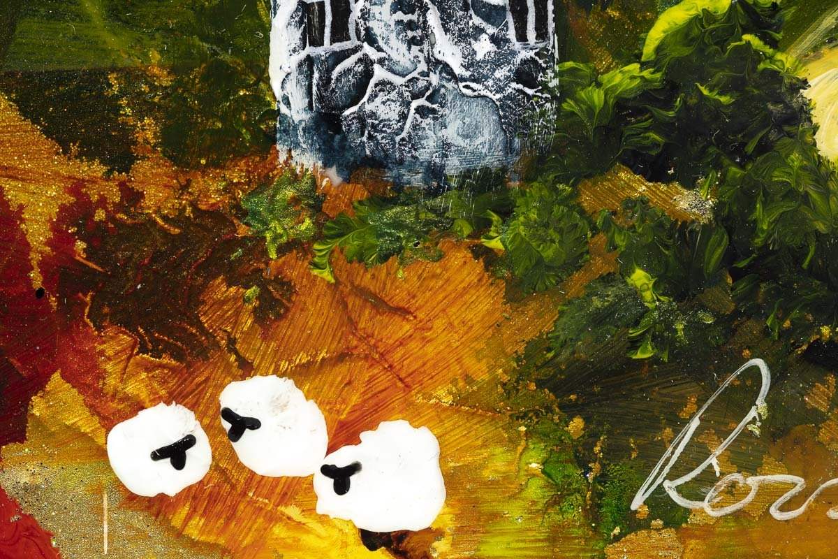 Walkway to the Moon - Original - SOLD by artist Rozanne Bell - Wyecliffe Galleries