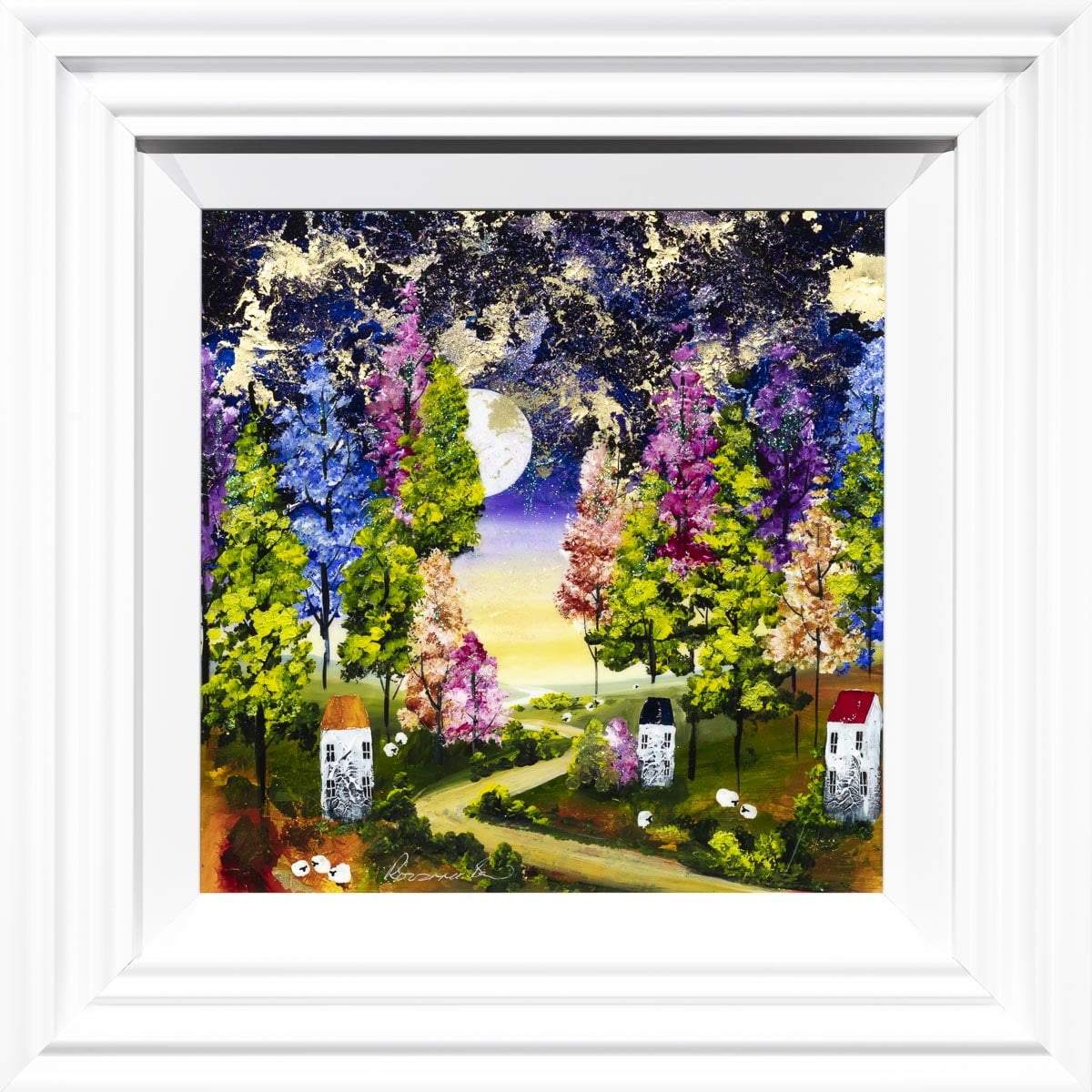 Walkway to the Moon - Original Rozanne Bell Framed