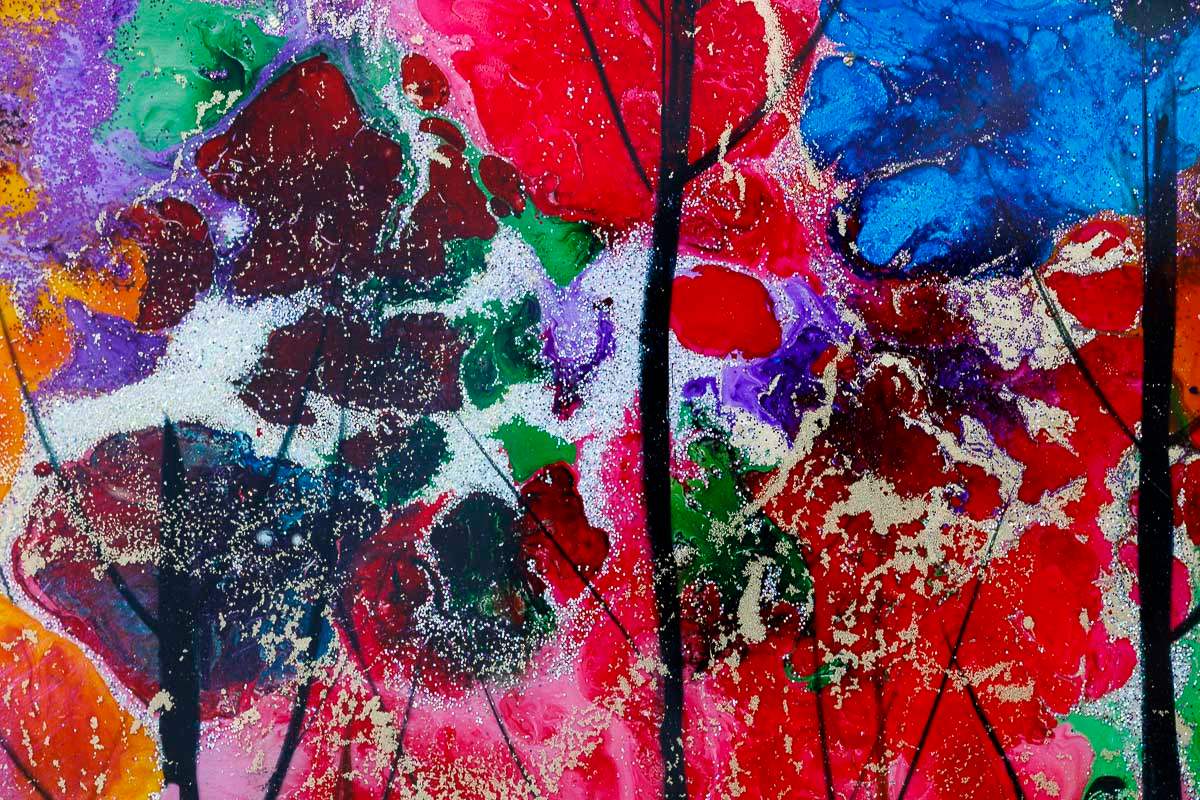 Wandering Sheep - Original - SOLD by artist Rozanne Bell - Wyecliffe Galleries