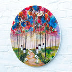 Wandering Sheep - Original - SOLD by artist Rozanne Bell - Wyecliffe Galleries