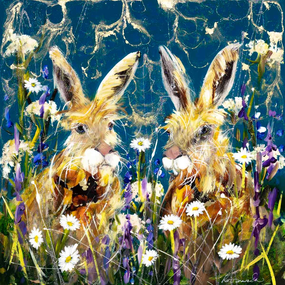 We're In This Together - Original - SOLD by artist Rozanne Bell - Wyecliffe Galleries