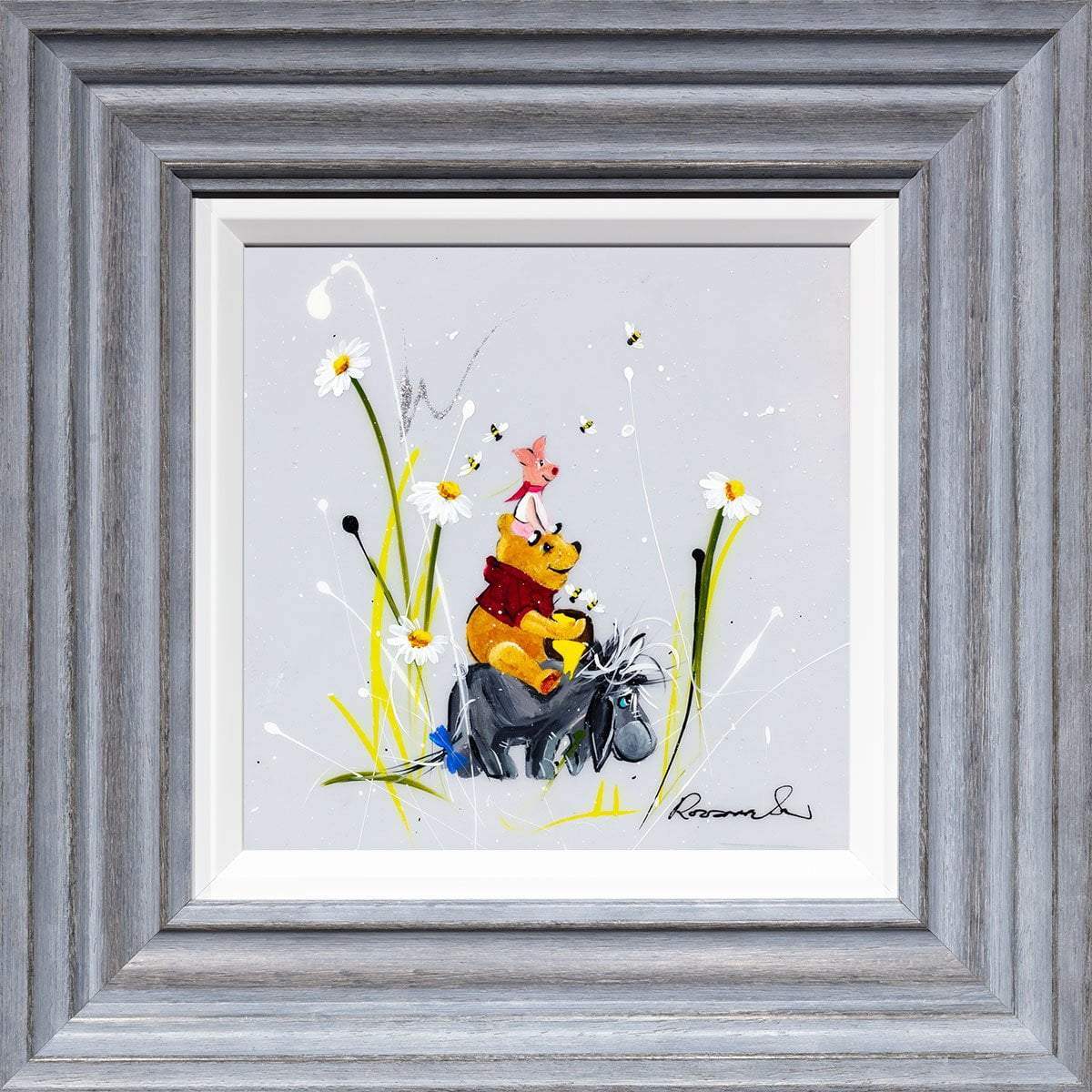 We Will Be Friends Until Forever - Original Set of 4 - SOLD by artist Rozanne Bell - Wyecliffe Galleries