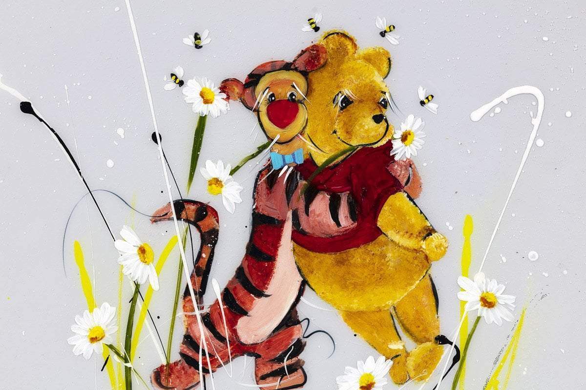 We Will Be Friends Until Forever - Original Set of 4 - SOLD by artist Rozanne Bell - Wyecliffe Galleries