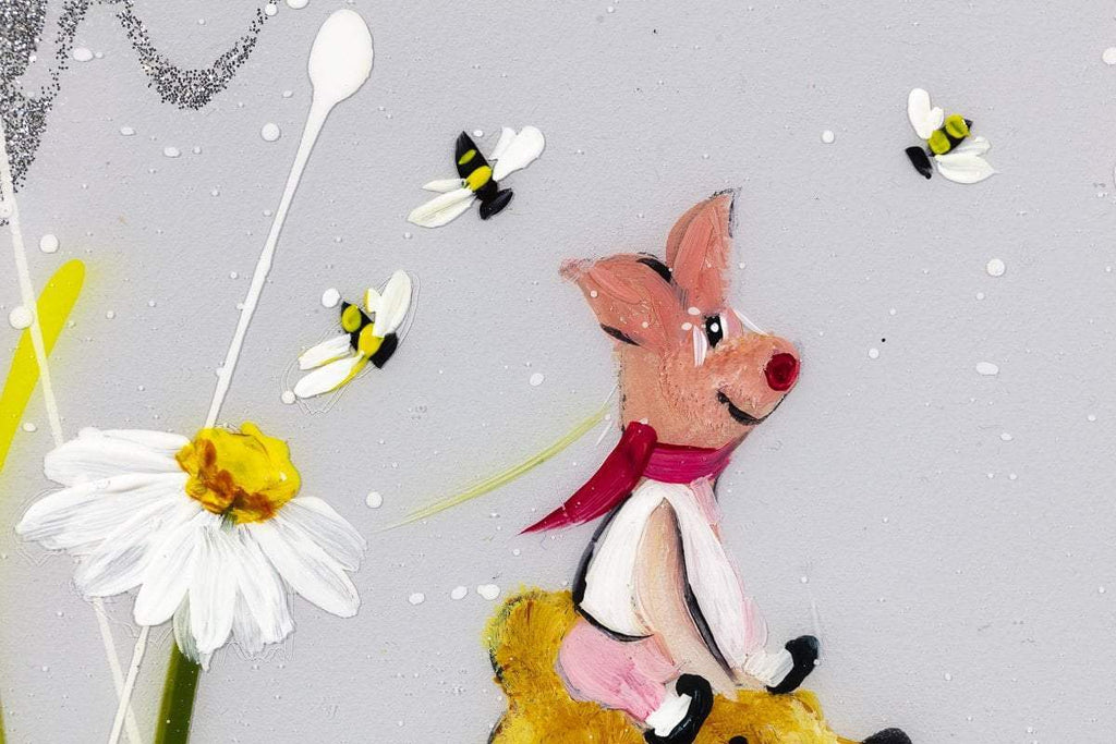 We Will Be Friends Until Forever - Original Set of 4 - SOLD by artist Rozanne Bell - Wyecliffe Galleries