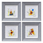 We Will Be Friends Until Forever - Original Set of 4 - SOLD by artist Rozanne Bell - Wyecliffe Galleries