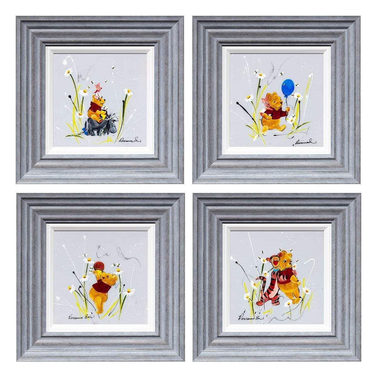 We Will Be Friends Until Forever - Original Set of 4 - SOLD by artist Rozanne Bell - Wyecliffe Galleries