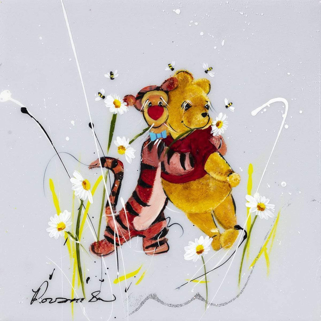 We Will Be Friends Until Forever - Original Set of 4 - SOLD by artist Rozanne Bell - Wyecliffe Galleries