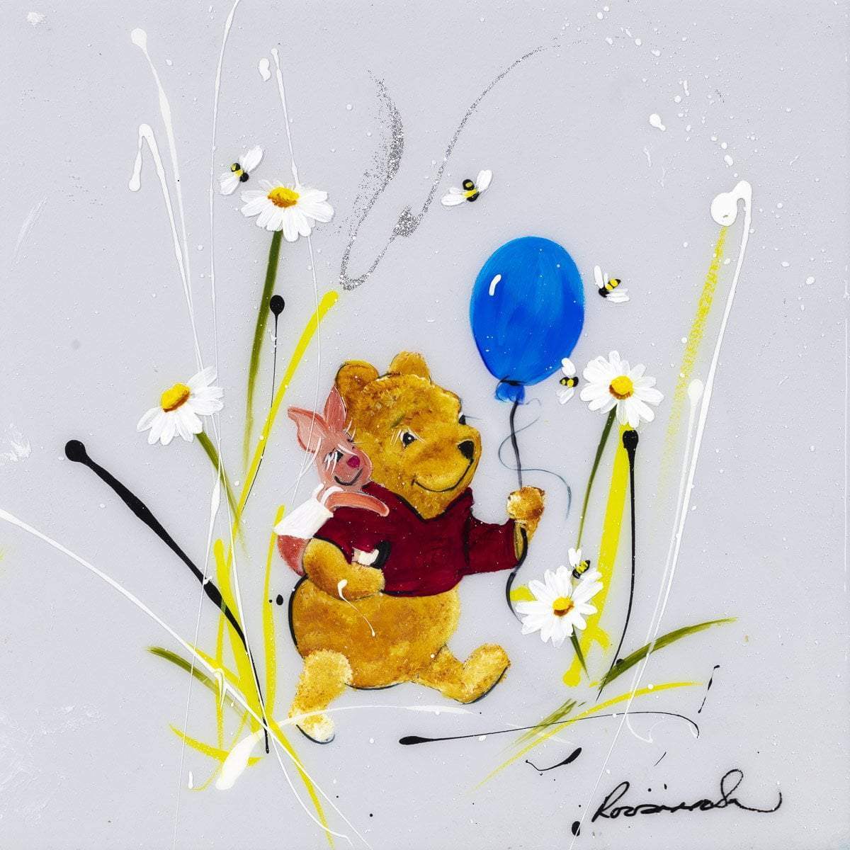 We Will Be Friends Until Forever - Original Set of 4 - SOLD by artist Rozanne Bell - Wyecliffe Galleries