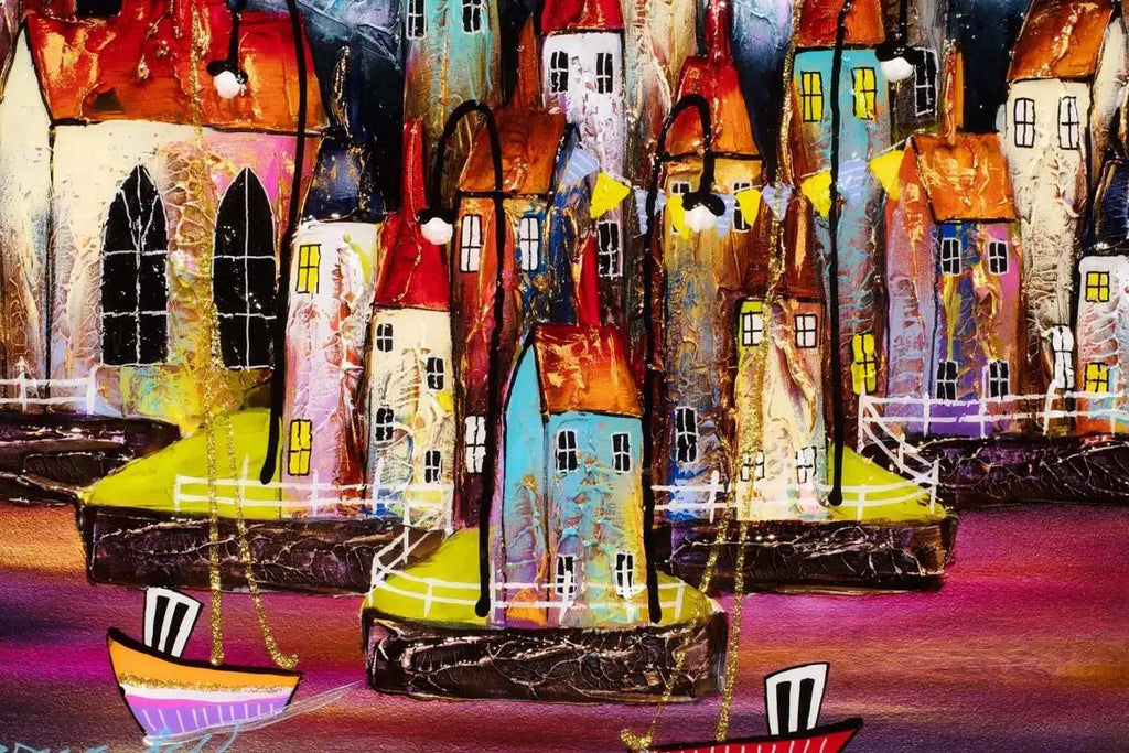 Weigh Anchor - Original -SOLD by artist Rozanne Bell - Wyecliffe Galleries