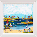 What We Did On Our Holiday- Original - SOLD by artist Rozanne Bell - Wyecliffe Galleries