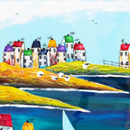 What We Did On Our Holiday- Original - SOLD by artist Rozanne Bell - Wyecliffe Galleries