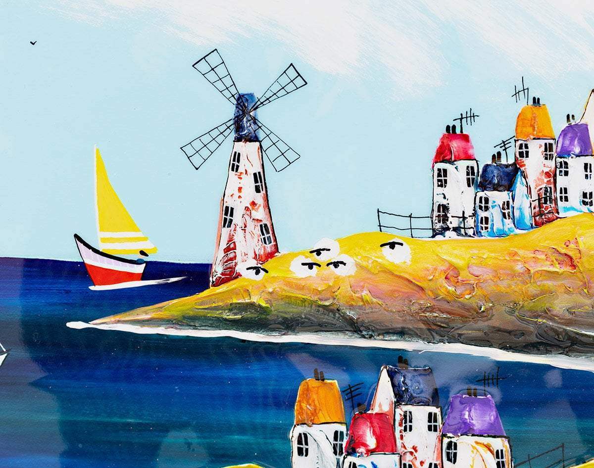 What We Did On Our Holiday- Original - SOLD by artist Rozanne Bell - Wyecliffe Galleries