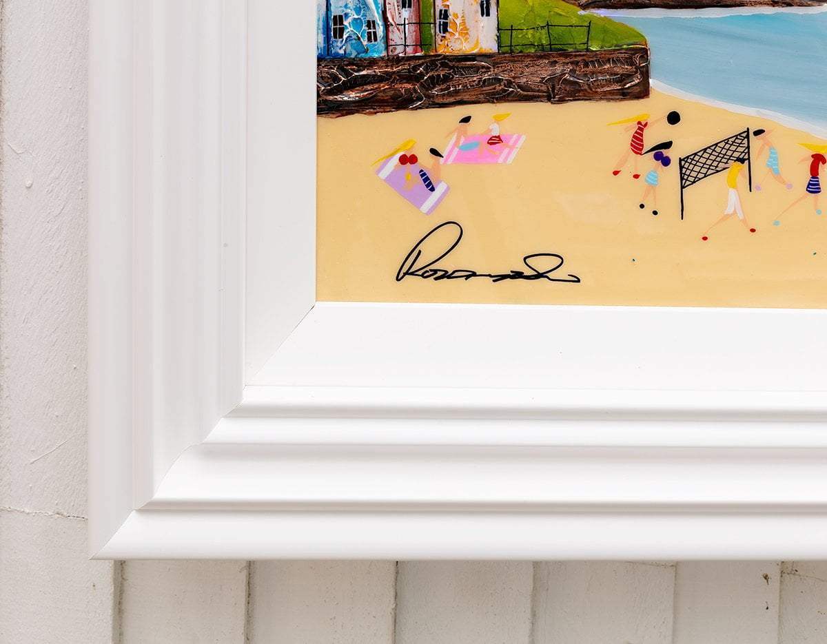 What We Did On Our Holiday- Original - SOLD by artist Rozanne Bell - Wyecliffe Galleries