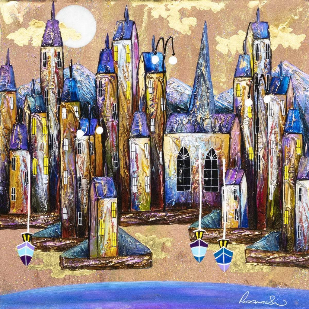 When All Is Calm - Original - SOLD by artist Rozanne Bell - Wyecliffe Galleries