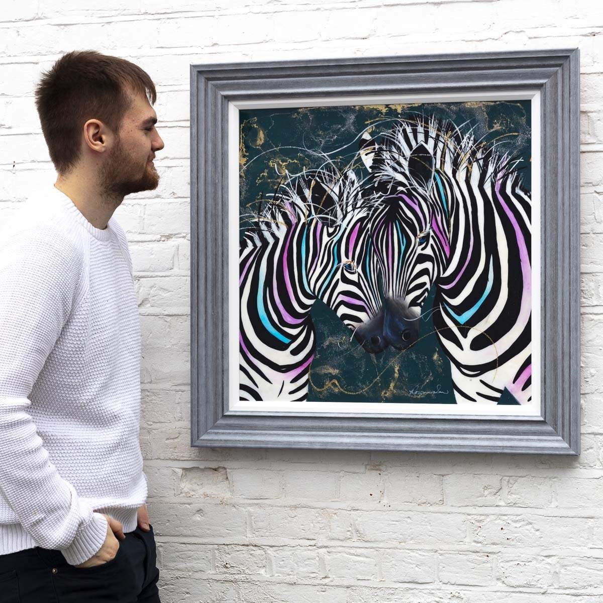 When Two Becomes One - Original - SOLD by artist Rozanne Bell - Wyecliffe Galleries