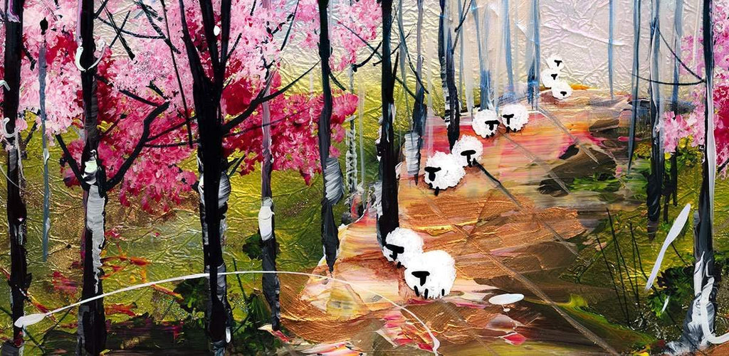 When We're Together - Original - SOLD by artist Rozanne Bell - Wyecliffe Galleries