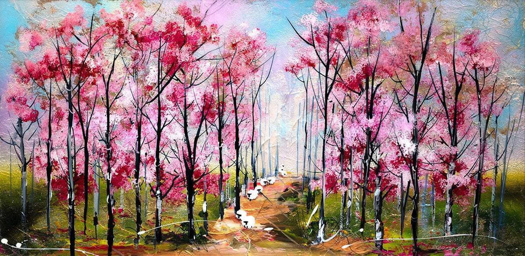 When We're Together - Original - SOLD by artist Rozanne Bell - Wyecliffe Galleries