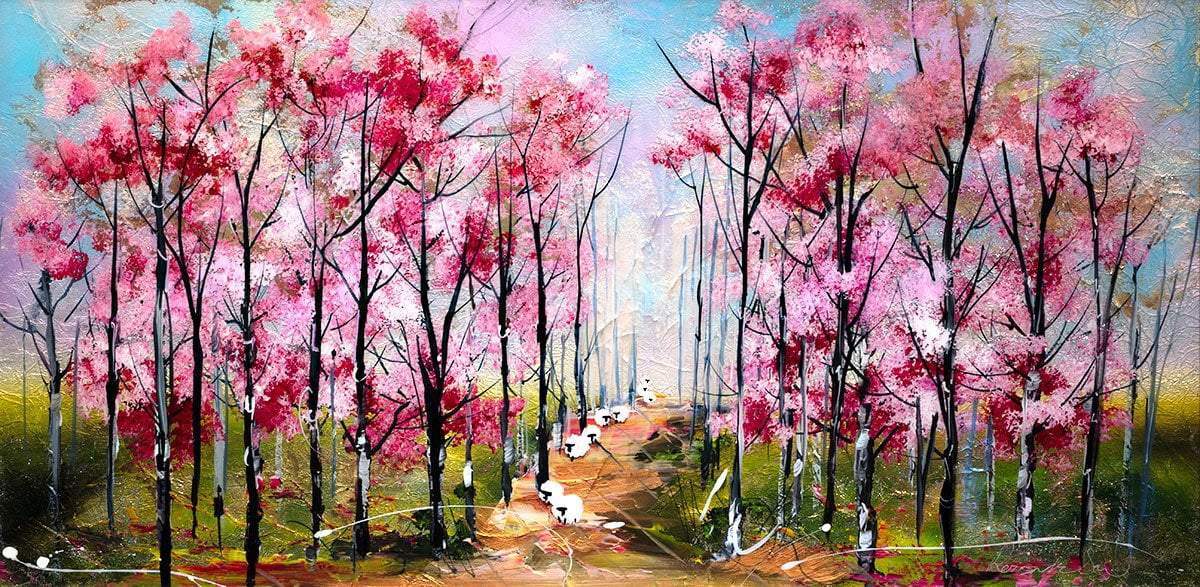 When We're Together - Original - SOLD by artist Rozanne Bell - Wyecliffe Galleries